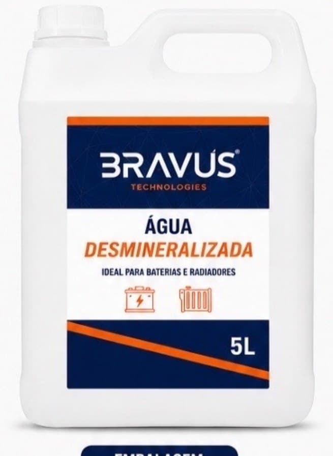 Água Desmineralizada 5L — Bravus