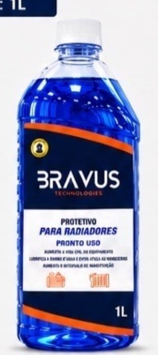Protetivo para Radiadores Pronto Uso — Azul 1L — Bravus