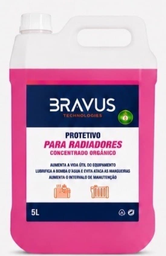 Protetivo para Radiadores Concentrado — Rosa 5L — Bravus